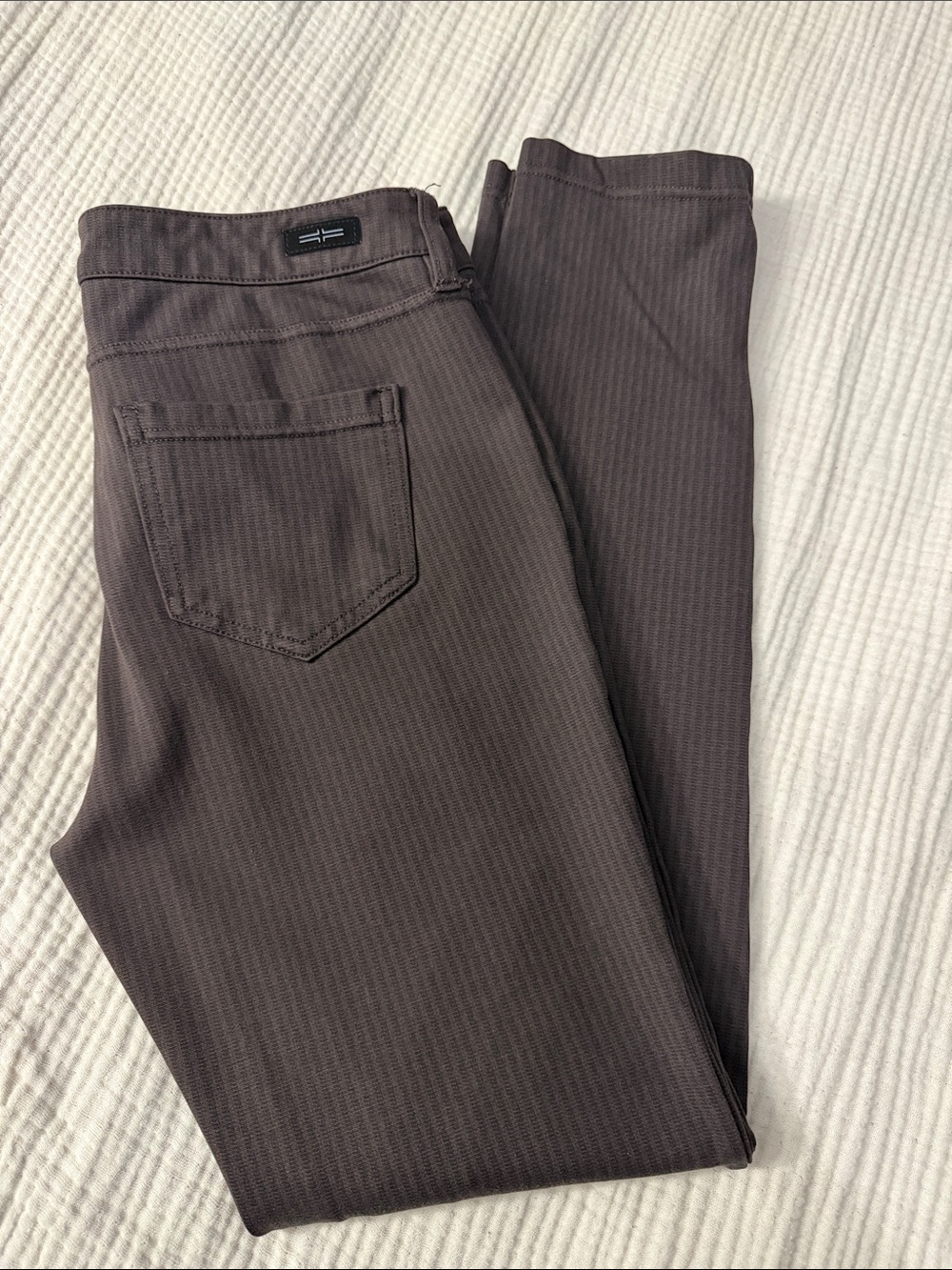 Liverpool Men's Dark Brown Slim Stretch Chinos